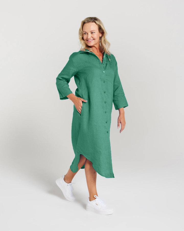 Blackstone Linen Shirt Dress