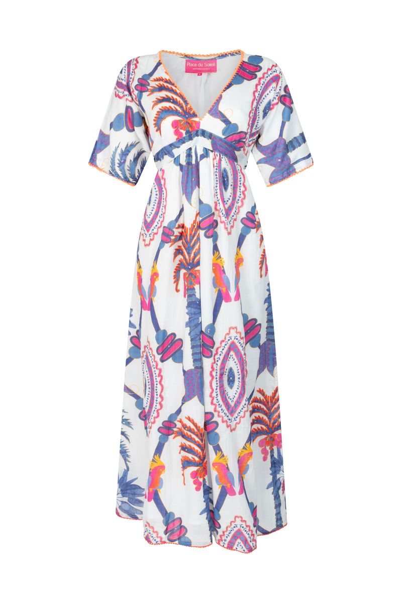 Place Du Soleil Rosa Dress Blue Bird