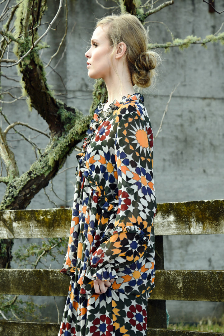 Curate Shadow Frill Top