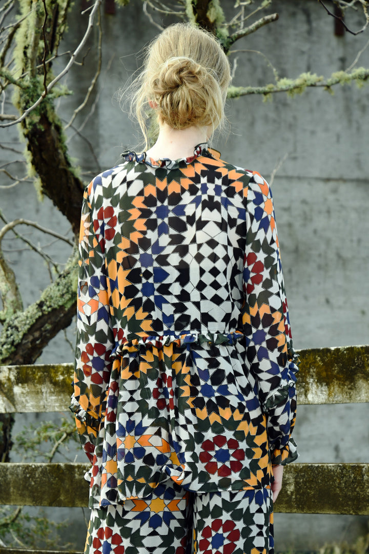 Curate Shadow Frill Top