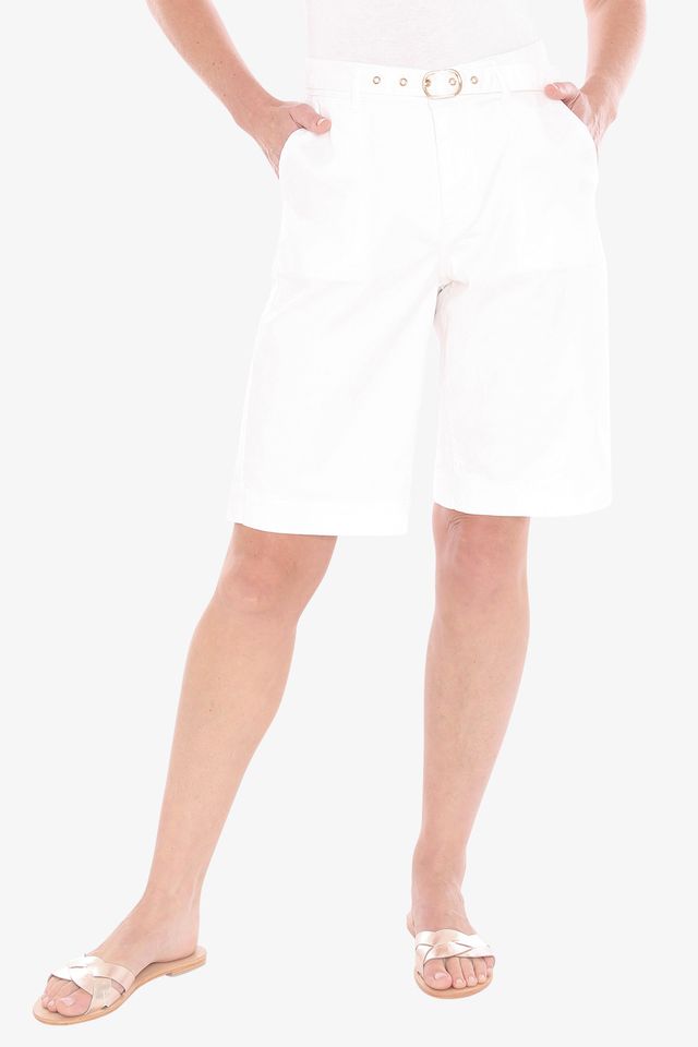 Jump Bermuda White Short