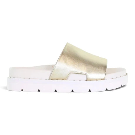 Minx Glow Wellness Support Leather Sandal