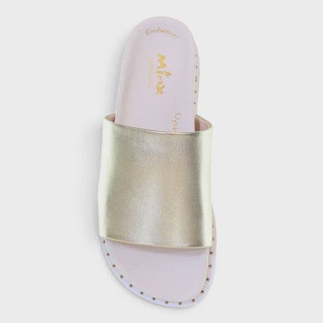 Minx Glow Wellness Support Leather Sandal