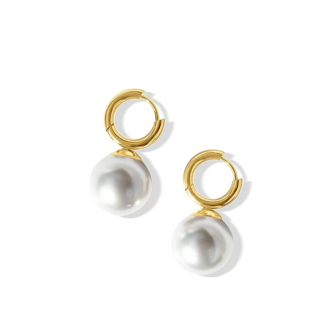 FV Round Pearl Earring