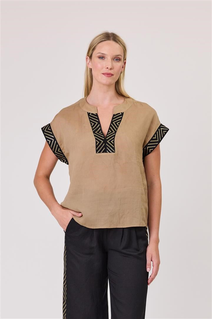 Duo Jasper Shell Top
