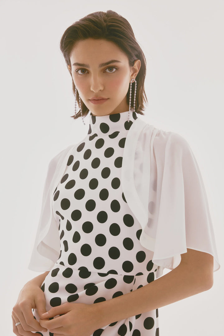 Joseph Ribkoff Georgette Bell Sleeve Bolero