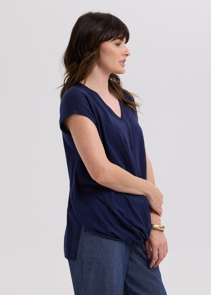 LD&Co Linen Drape Top