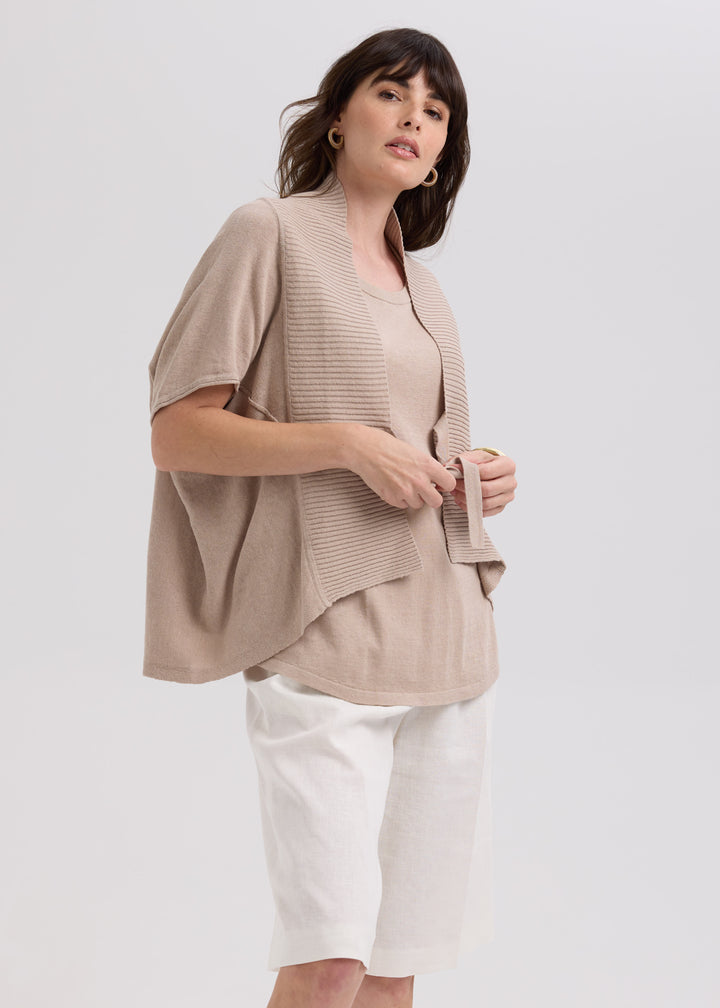 LD&Co Linen Tie Cardi