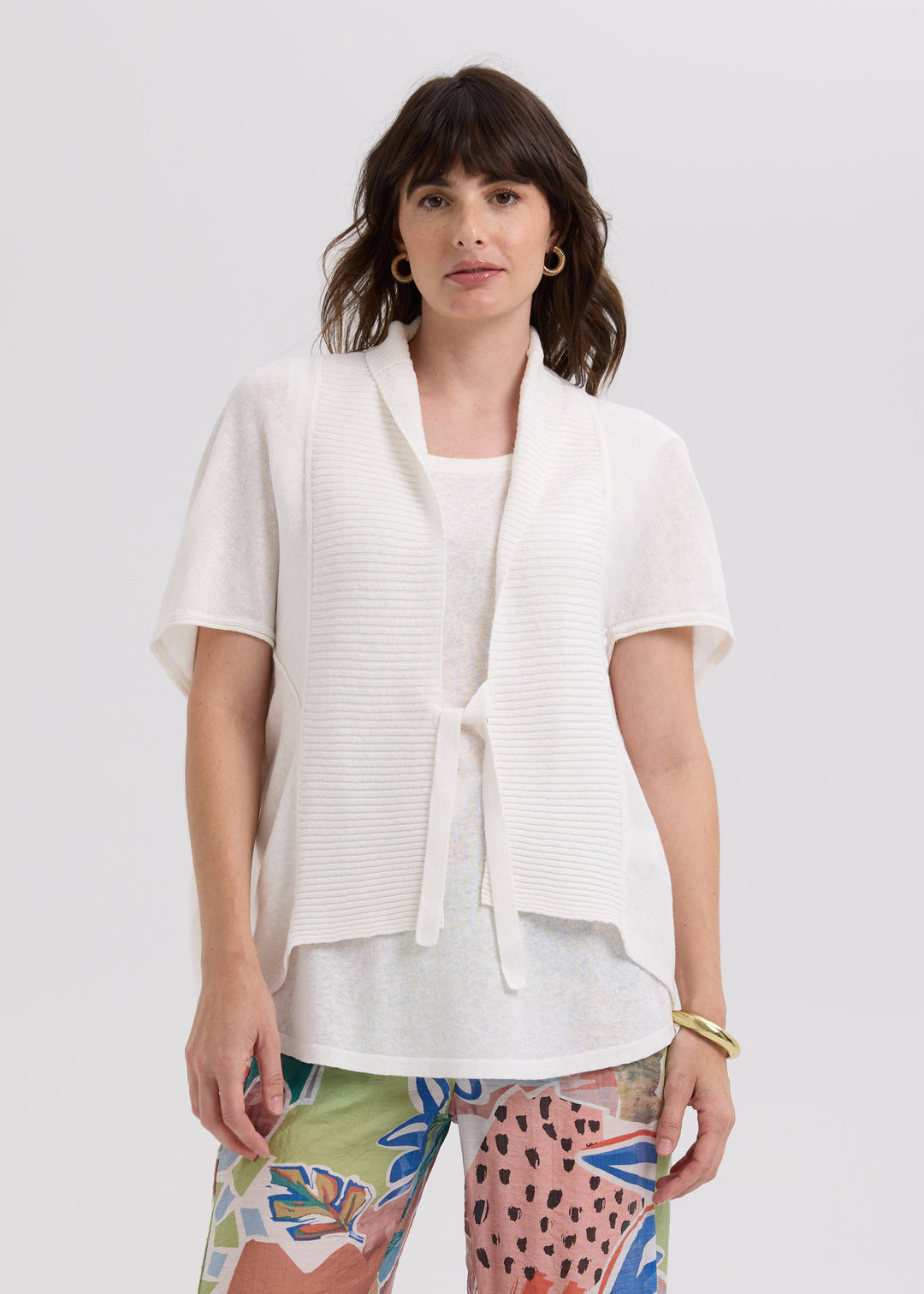 LD&Co Linen Tie Cardi