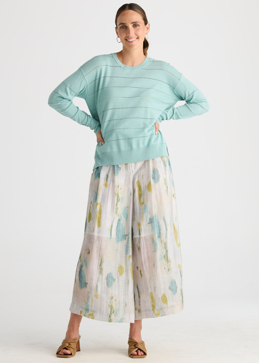 LD & Co Textured Linen Jumper