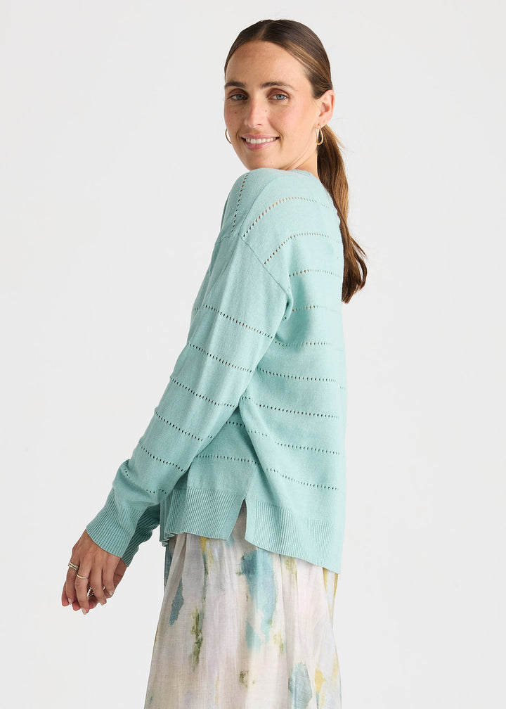 LD & Co Textured Linen Jumper