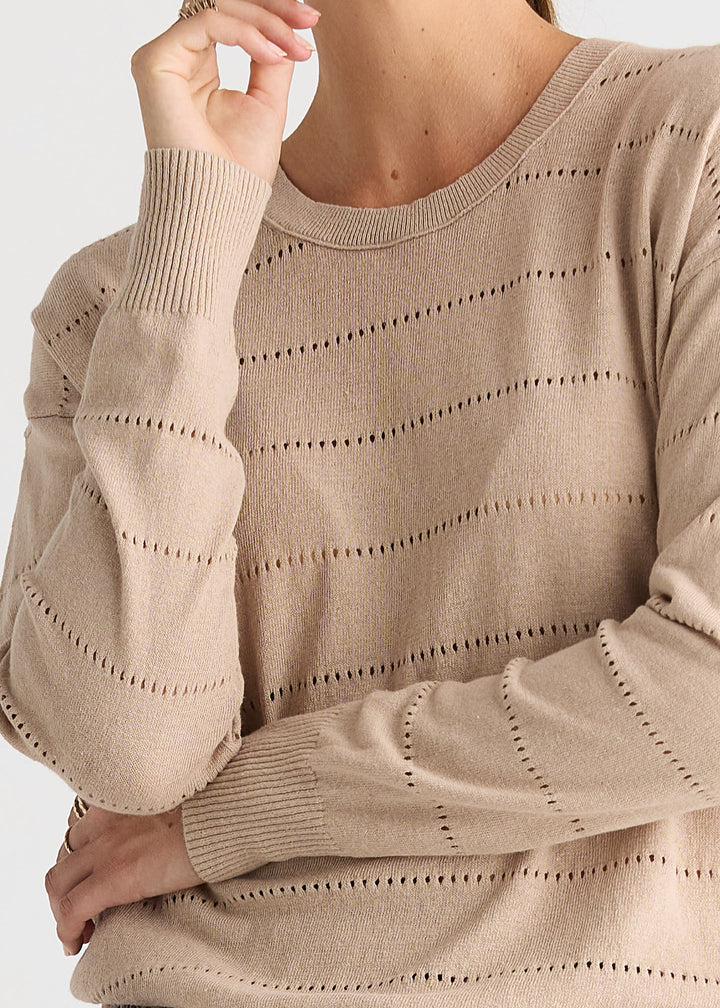 LD & Co Textured Linen Jumper
