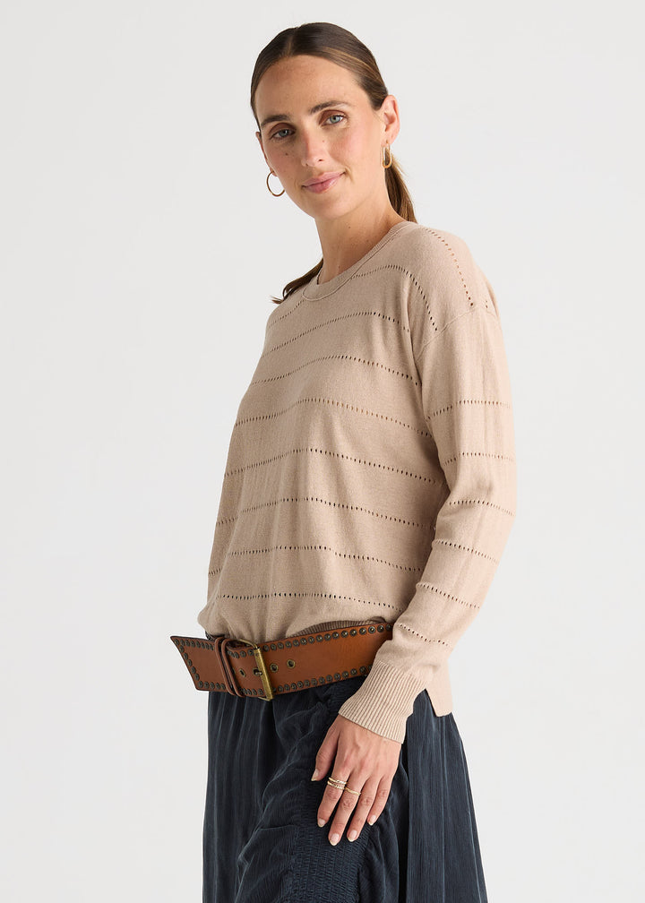 LD & Co Textured Linen Jumper