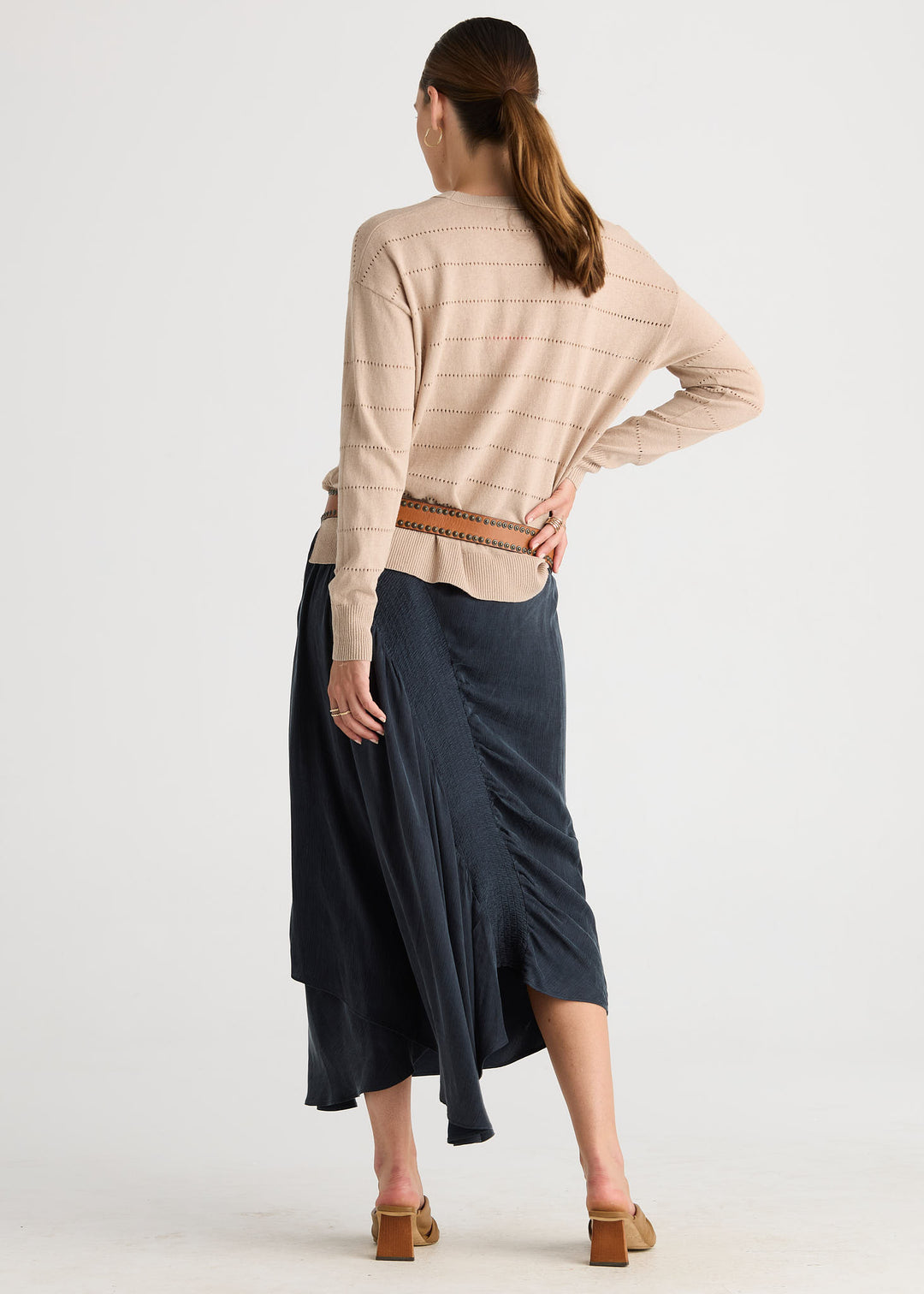 LD & Co Textured Linen Jumper