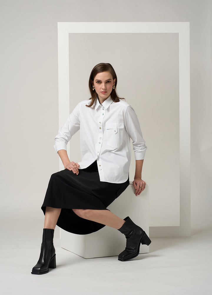 Madly Sweetly Mixed Media Shirt 2025