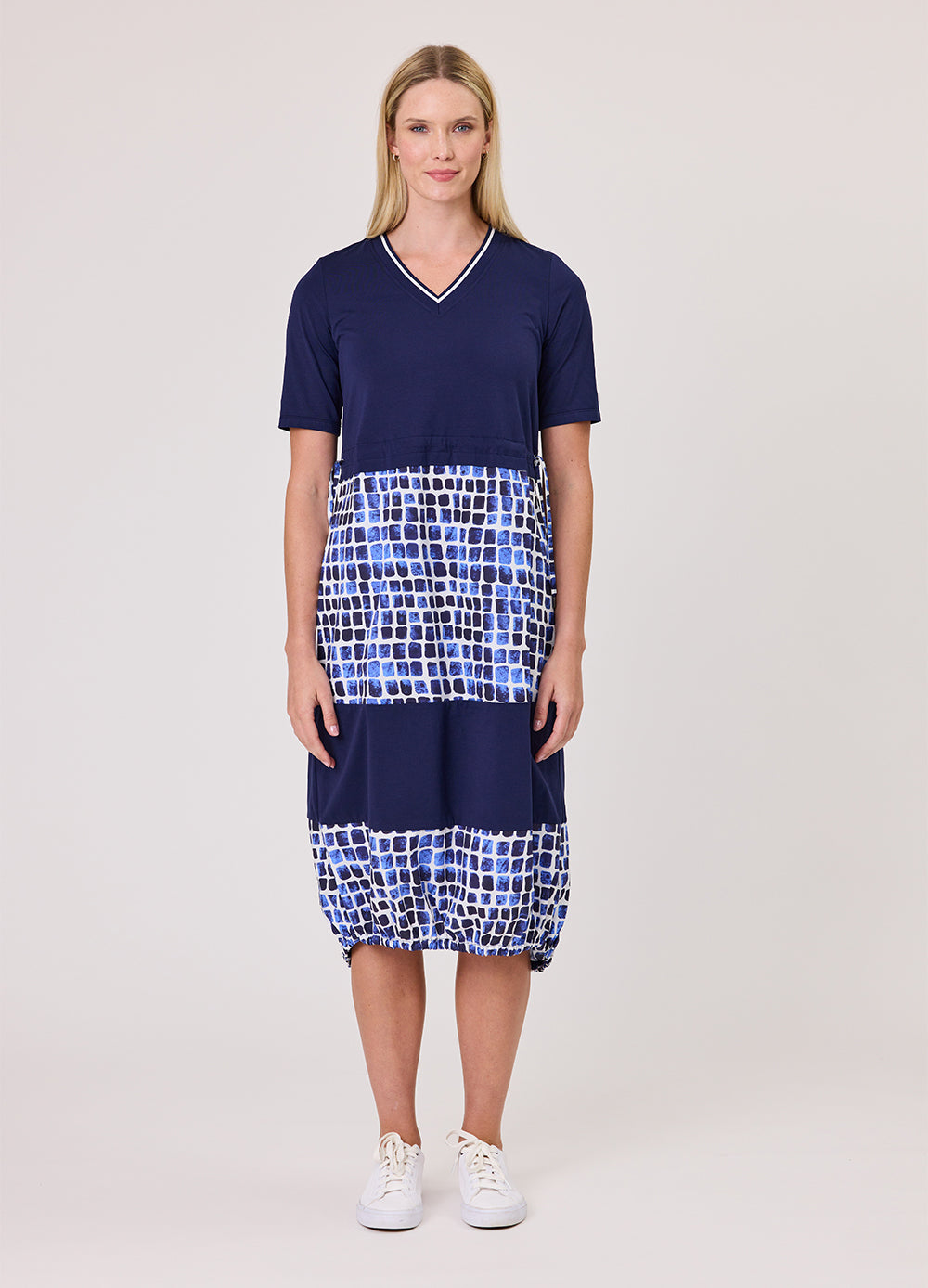 Duo Mosaic Mixed Dress