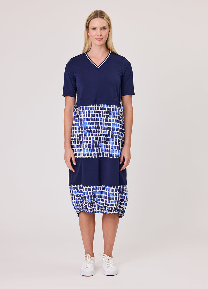 Duo Mosaic Mixed Dress