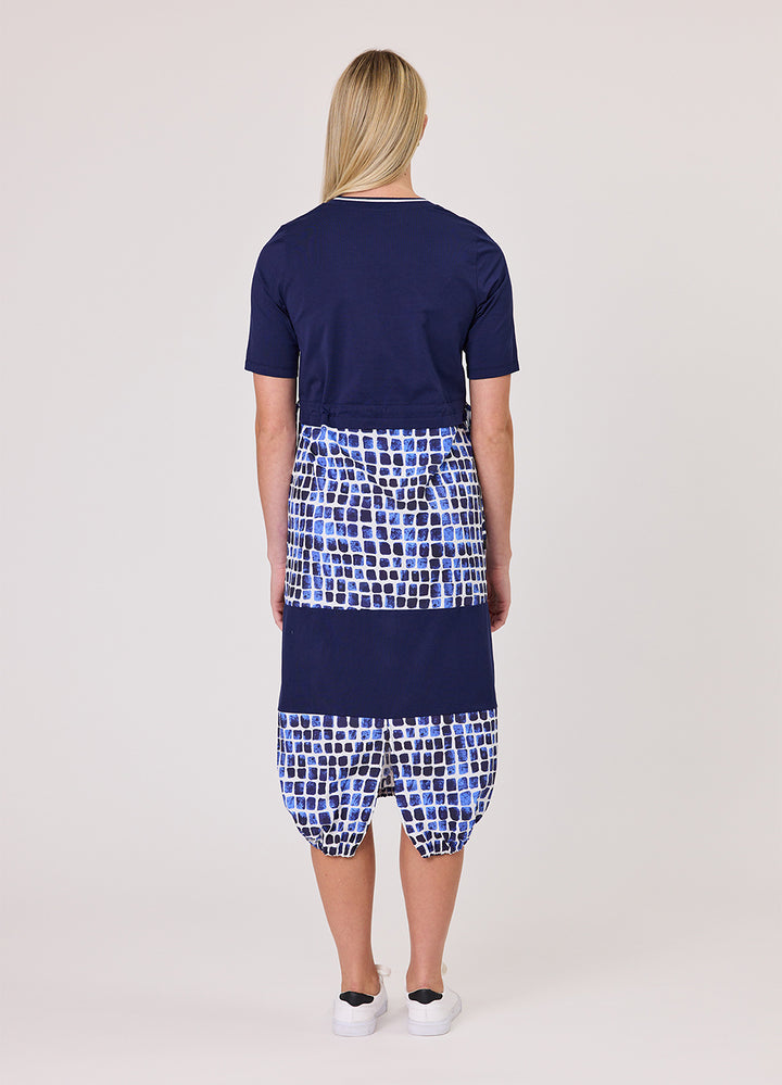 Duo Mosaic Mixed Dress