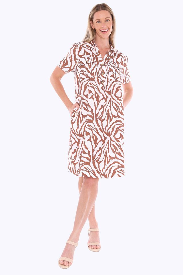 Jump Zebra Mono Dress