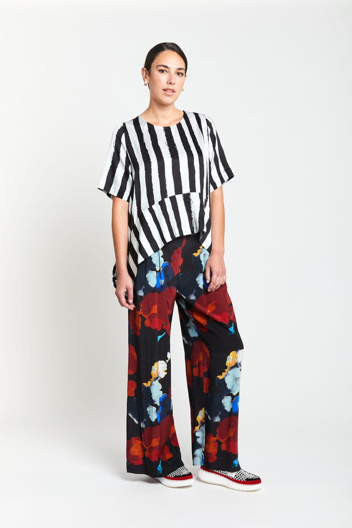 OBI Painterly Drape Top