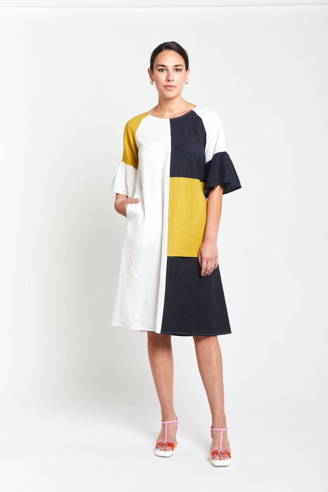 Obi Hudson Patchwork Dress