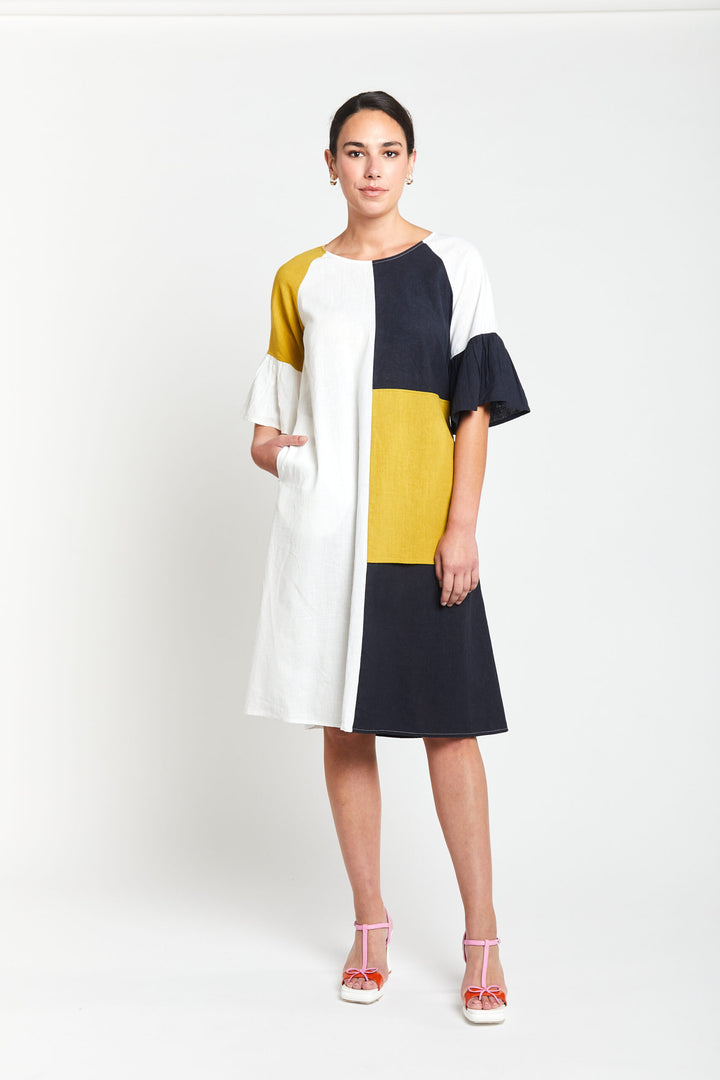 Obi Hudson Patchwork Dress
