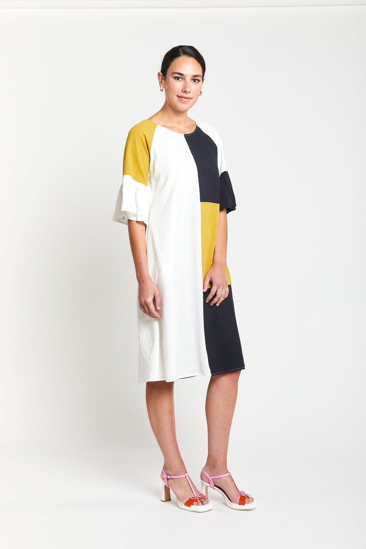 Obi Hudson Patchwork Dress
