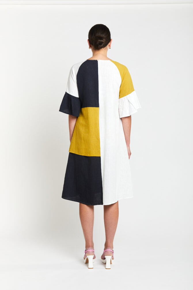 Obi Hudson Patchwork Dress