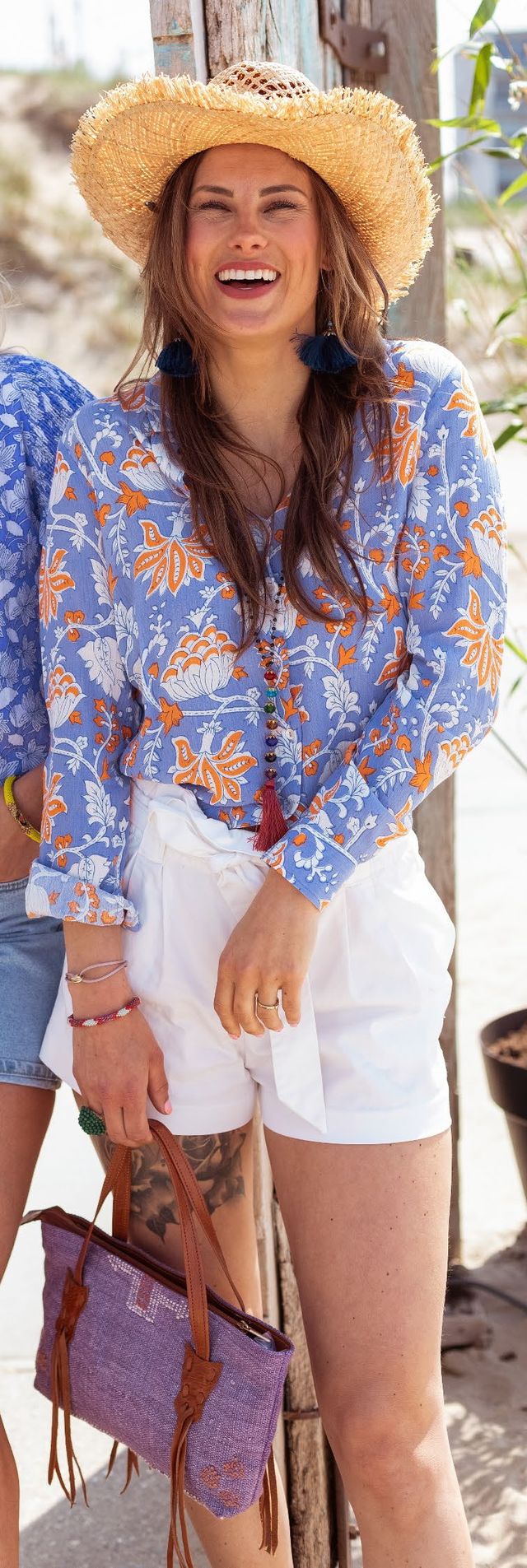 Place Du Soleil Lila Blouse