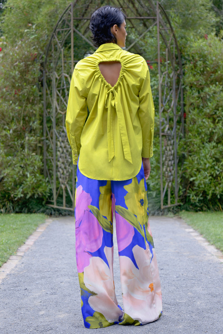 Trelise Cooper Walk Of The Town Trouser Cobalt Floral