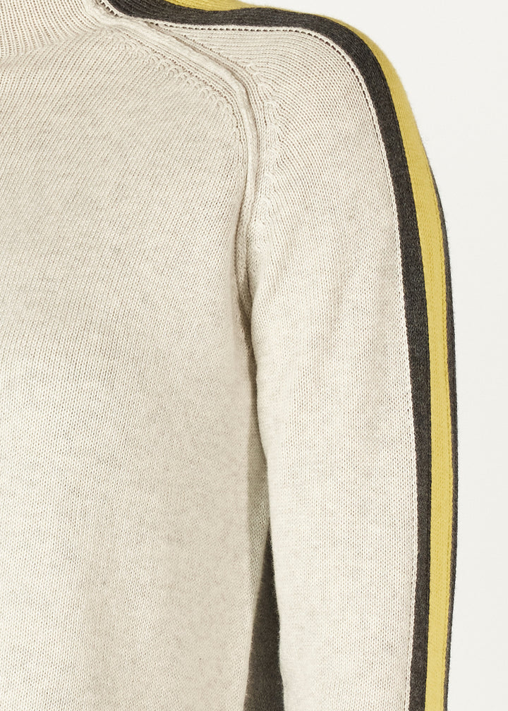 Zaket & Plover Contrast Funnel Neck Jumper