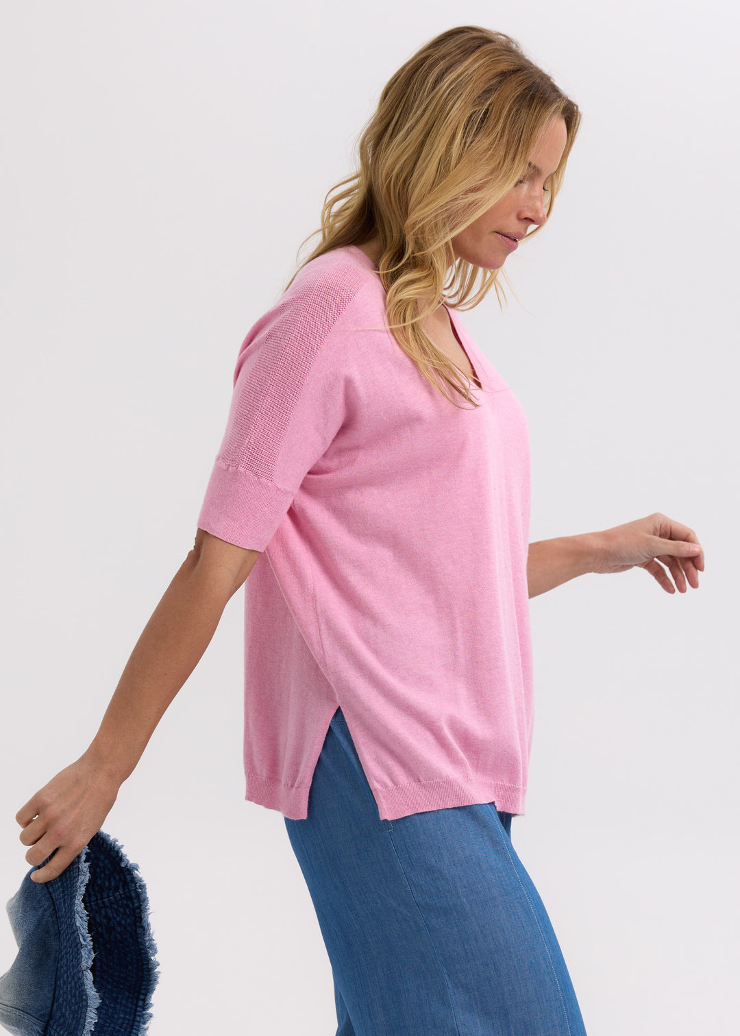 Z&P Pointelle Shoulder Top