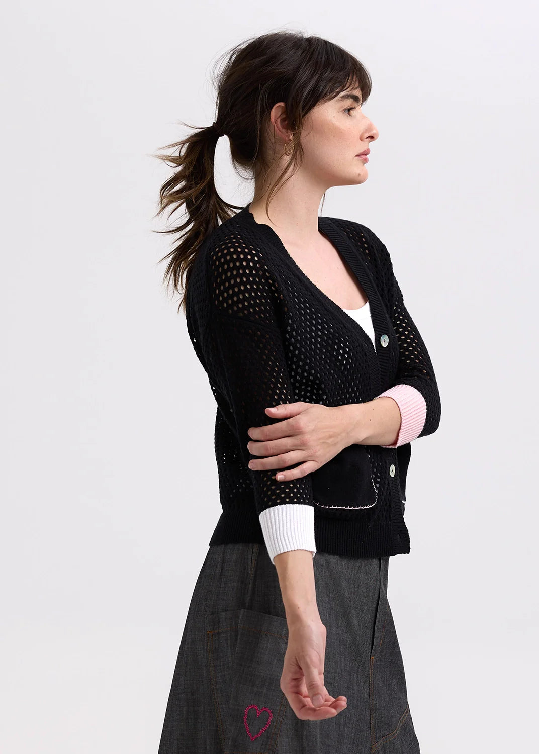 Zaket & Plover Holey Cardi