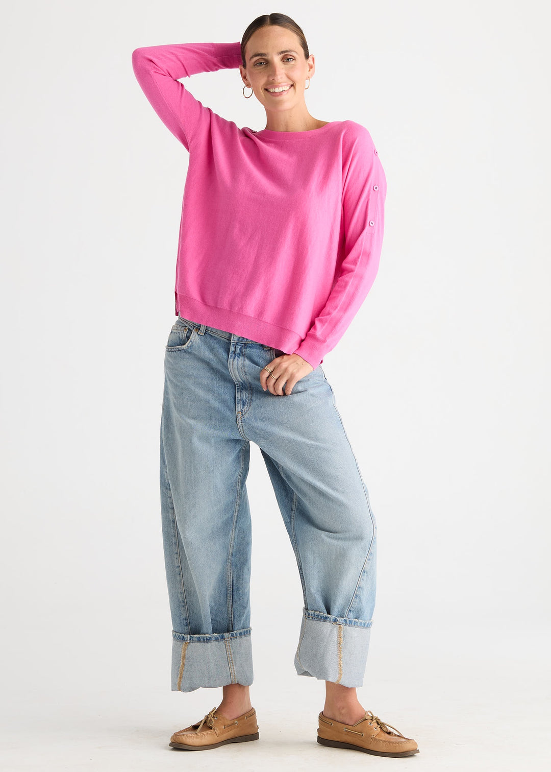 Z&P Button Boat Neck