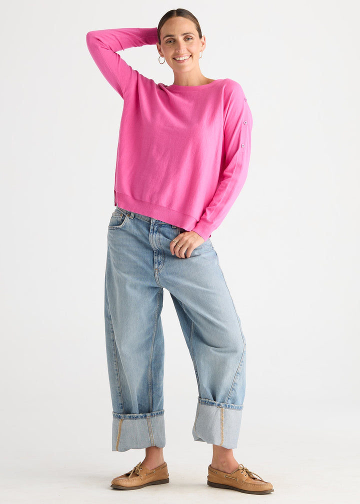 Z&P Button Boat Neck