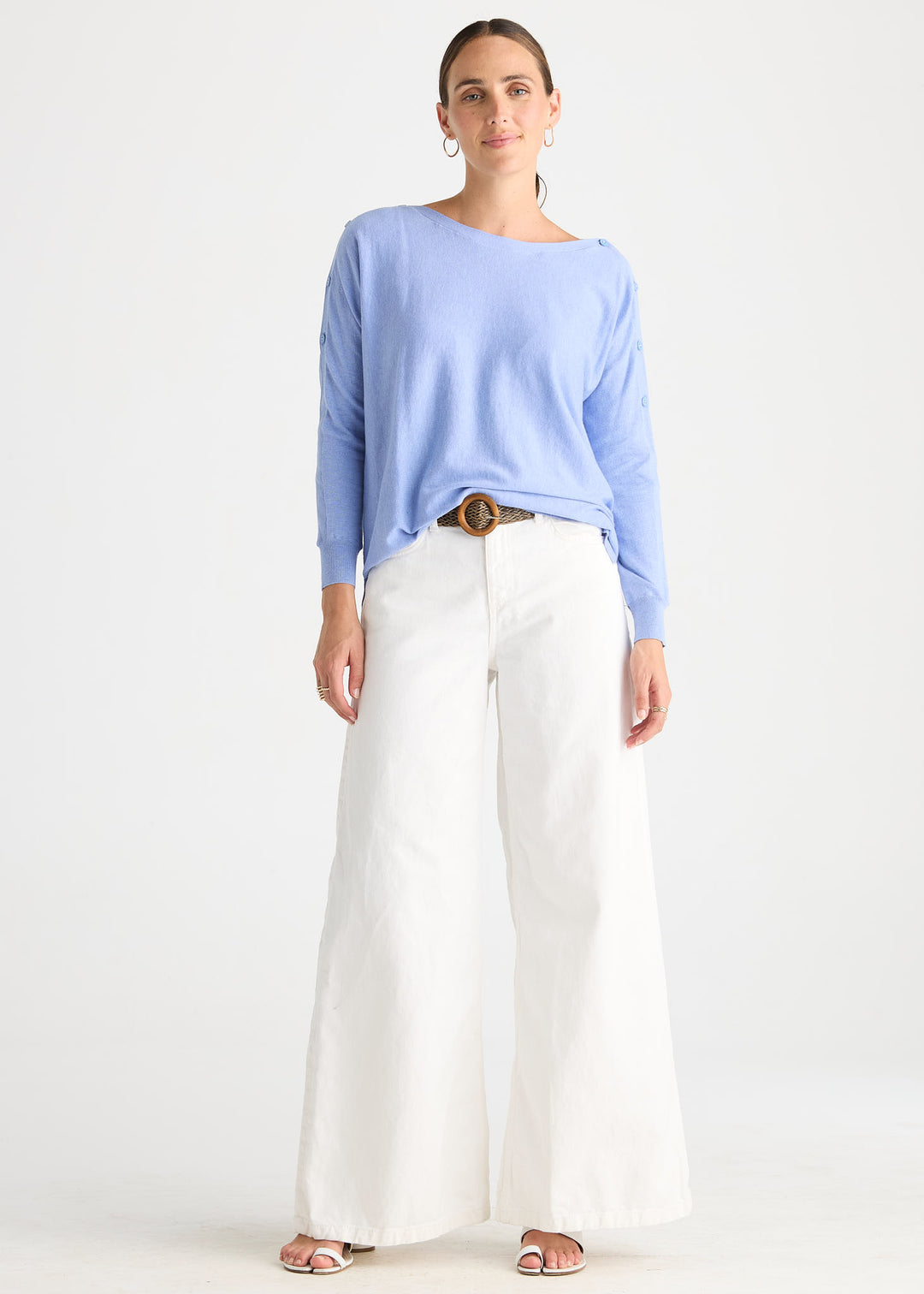 Z&P Button Boat Neck