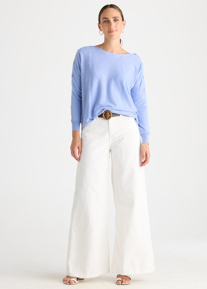 Z&P Button Boat Neck
