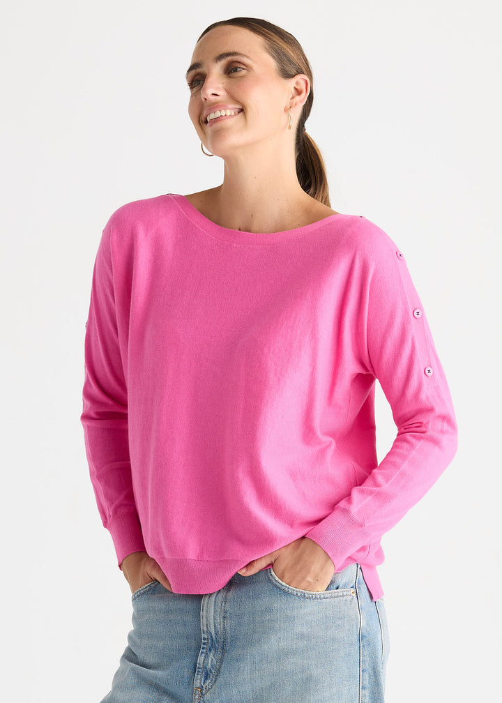 Z&P Button Boat Neck