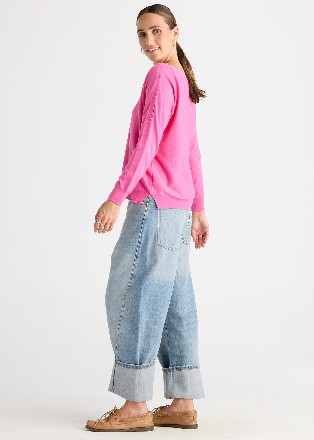 Z&P Button Boat Neck