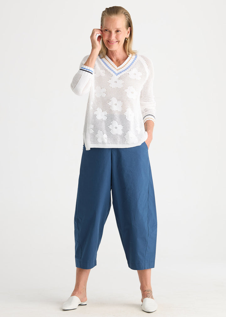 Z&P Floral Pointelle Vee