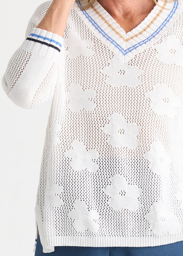 Z&P Floral Pointelle Vee