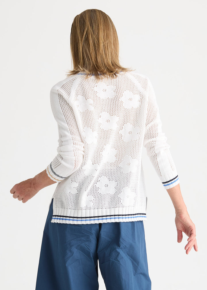 Z&P Floral Pointelle Vee