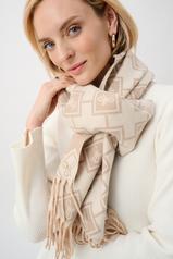 Joseph Ribkoff  Geometric Fringed Scarf