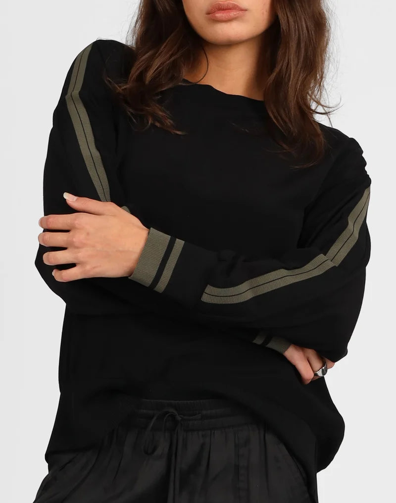 Storm Contrast Rib Top