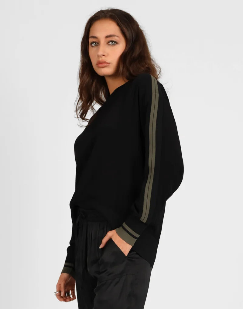 Storm Contrast Rib Top