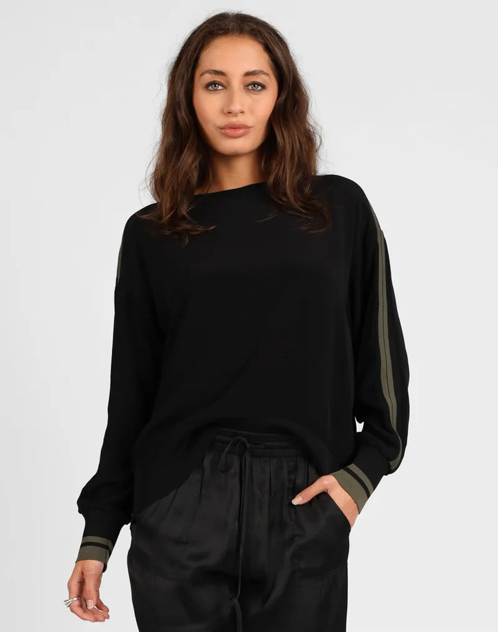 Storm Contrast Rib Top