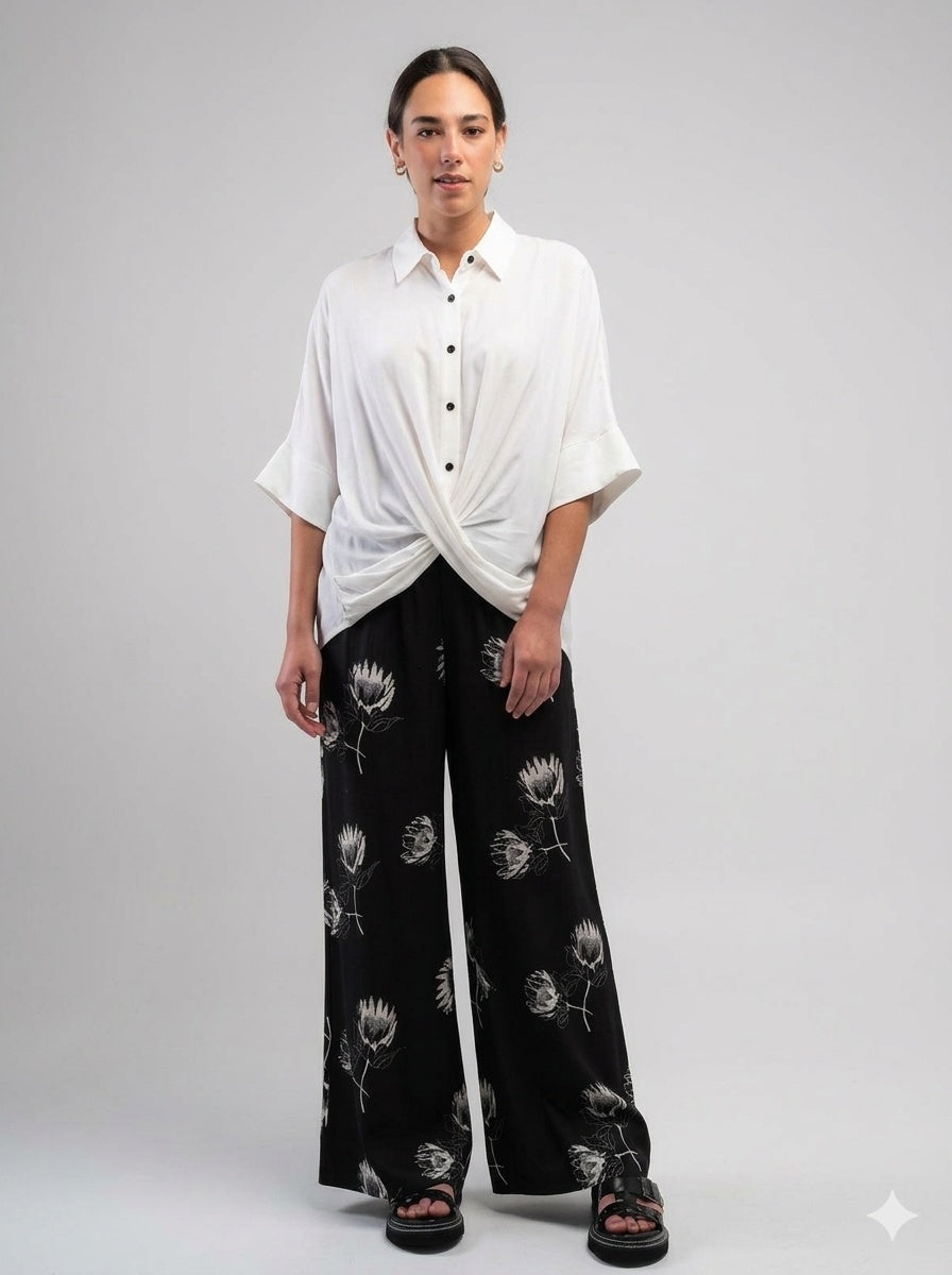 Obi Poppy Crossover Shirt