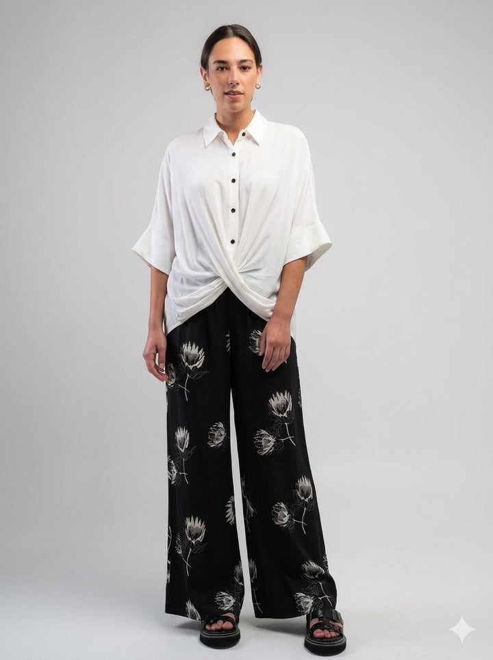 Obi Poppy Crossover Shirt