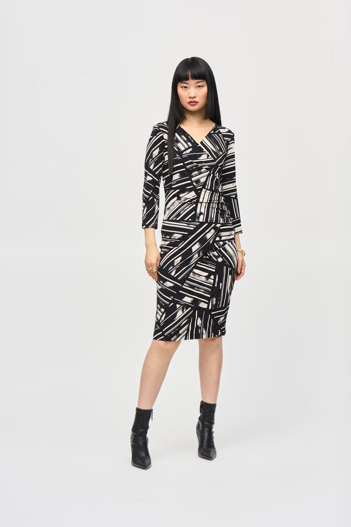 Joseph Ribkoff Bohemian Abstract Bodycon Dress