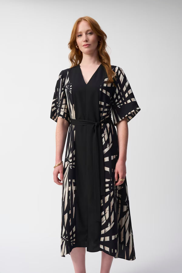 Joseph Ribkoff Tropical A-Line Dress